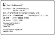 You can find the following sun life numbers on the travel card included. Sun Life Financial My Dental Benefits
