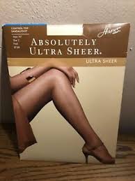 Details About Hanes Absolutely Ultra Sheer Control Top Pantyhose Pearl Sz C Style 707