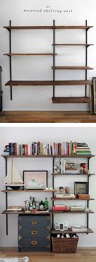 wooden bookshelves shelving home diy