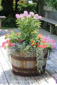 Whiskey Barrel Planter Flowers