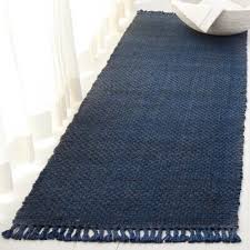 hand woven wool navy area rug
