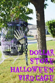 diy dollar halloween bird cage