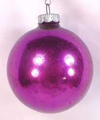 Ornament Mercury Glass Purple
