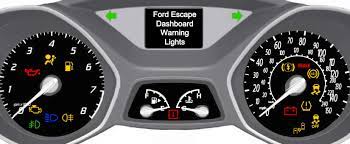 ford escape dashboard warning lights