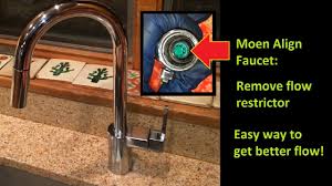 remove moen kitchen faucet flow