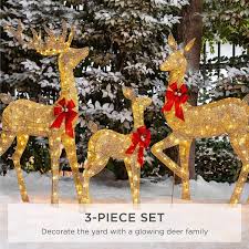 large outdoor christmas reindeer set of