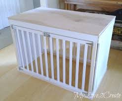 Diy dog crate table topper. Diy Dog Crate Plans 7 Plans For Your Pup S Custom Kennel