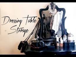 dressing table makeup storage tour