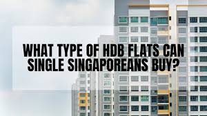 hdb flats can single singaporeans