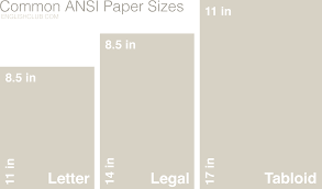 Paper Sizes Vocabulary Englishclub