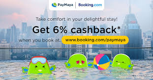 6 cashback on hotels at booking com
