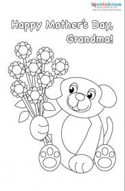 Mother S Day Cards For Kids To Color Lovetoknow