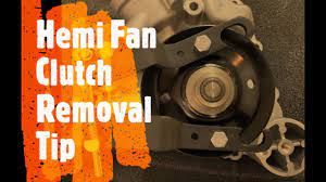 hemi 5 7l fan clutch removal using an