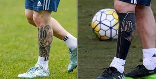 Terrible tattoo! joked the barca forward, before adding i love it! Lionel Messi S Leg Tattoo Before And After Awfuleverything