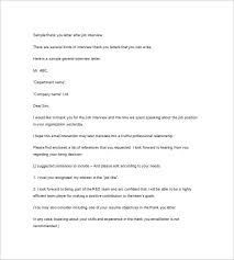 8 Interview Thank You Notes Free Sample Example Format