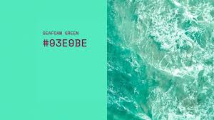 color inspiration seafoam green