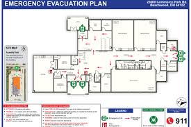 design fire emergency evacuation map