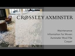 crossley axminster carpet maintenance