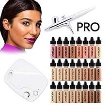 Aeroblend Airbrush Makeup Pro Starter Kit Professional Cosmetic Airbrush Makeup System 24 Color