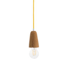 Sininho Pendant Lamp In Light Cork With