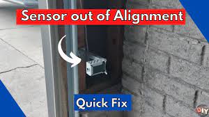garage door safety sensors out of