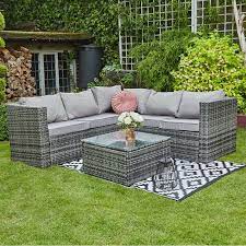 5 seater rattan corner sofa furniture set