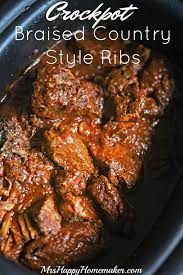 crockpot braised country style ribs