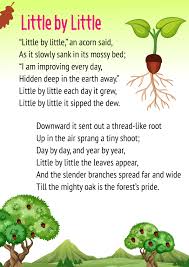 cbse little by little poem for cl 3