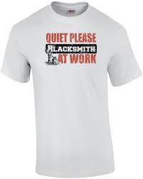 Quiet Please Blacksmith At Work Shirt