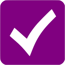 Purple check mark 8 icon - Free purple check mark icons