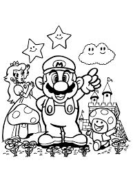 Download and print free princess peach raises her right hand in super mario bros coloring pages. Princess Peach Coloring Pages Printable 101 Coloring