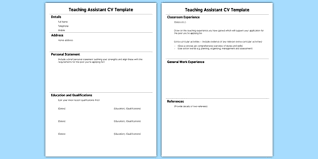 Teaching CV template job description teachers at school CV example     