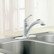moen kitchen faucet single handle pull