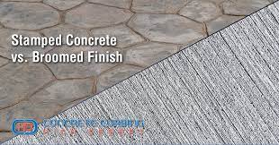 Stamped Concrete Vs Broomed Finish