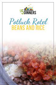 rotel beans and rice 5 dinners