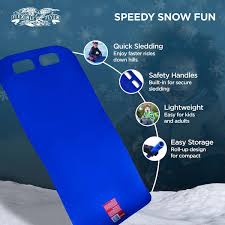 roll up plastic snow sled