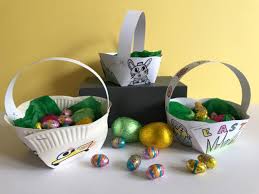 easy peasy paper plate easter baskets