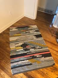 west elm multi color pixel rug