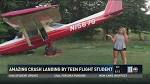 Teen makes crash landing on golf course | 11alive.com