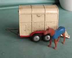 This is not our dog! Corgi Toys Rice Pony Trailer With Pony 162098766