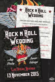 Festival hochzeit lädt ein, rock n roll ticket hochzeit wedfest. Rockers Heavy Metal Wedding Invitations Sample Pack Rockabilly Rock N Roll Ebay