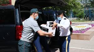 The U.S. Mission to Kazakhstan, through its Defense Threat Reduction Agency provides a second delivery of PPE to the Ministry of Defense of Kazakhstan - U.S. Embassy & Consulate in Kazakhstan