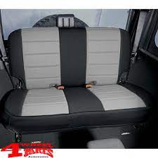 Seat Covers Rear Poly Cotton Black