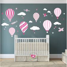 Air Balloon And Planes Wall Stickers