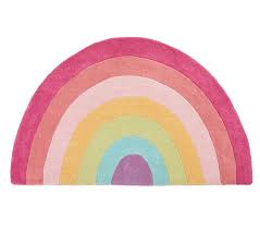 rainbow shaped rug pottery barn kids