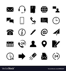 contact information icons modern simple