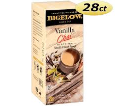 bigelow vanilla chai tea bags 28 box