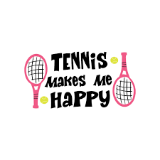play tennis hand drawn vector lettering