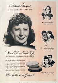 1941 vine max factor makeup ad