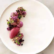 14 fine dining restaurants are described as upscale restaurant with an elegant atmosphere, high quality food and high end service. Gastro Art On Instagram Blueberry Pistachio Chocolate Violet Great Dessert Uploaded By Chefgustavsson Great Desserts Food Plating Dessert Presentation